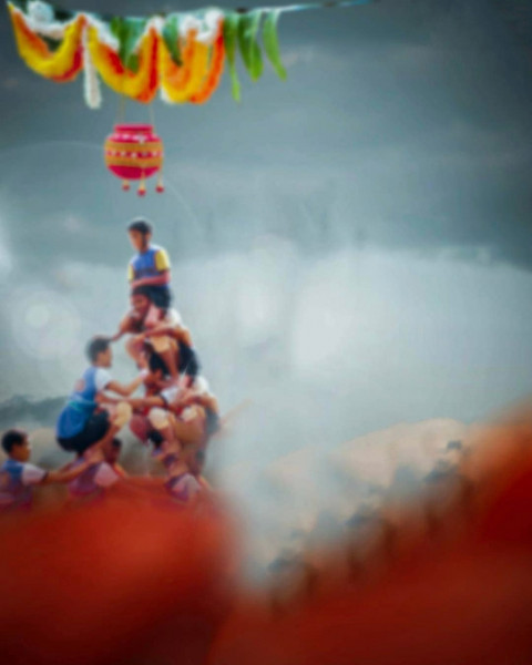 Happy Janmashtami CB Background For Photoshop Photo Editing