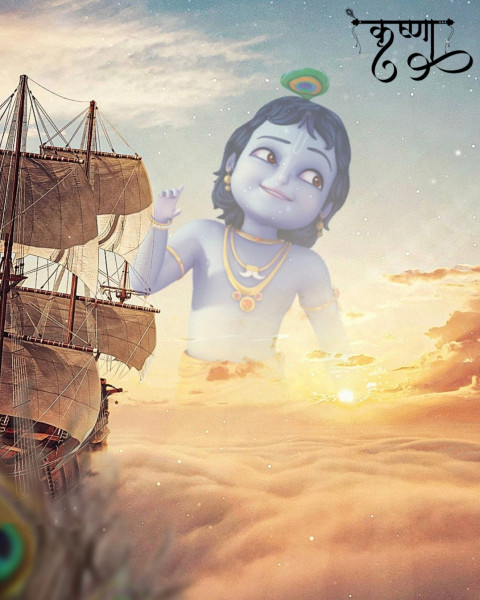 Happy Janmashtami CB Picsart Editing Background Full HD