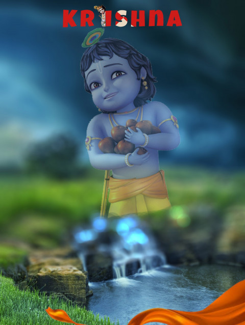 Happy Janmashtami Editing Blur Forest Background For CB PicsArt Pics