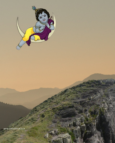 Happy Janmashtami Photo Editing CB PicsArt Background Download