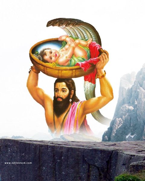 Happy Janmashtami Photo Editing CB PicsArt Background Download Free