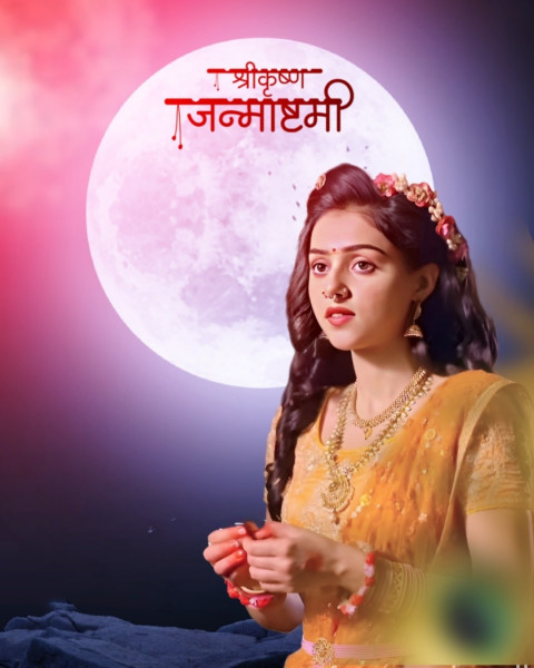 Happy Krishna Janmashtami CB Photo Editing Pics Background