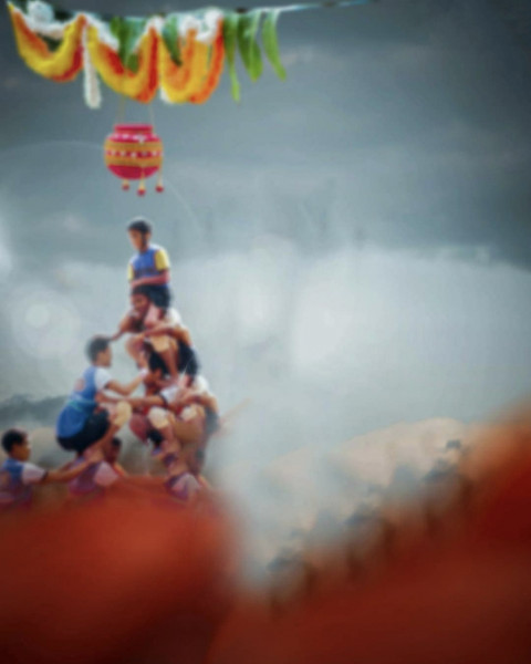 Happy Krishna Janmashtami Photo Editing Background