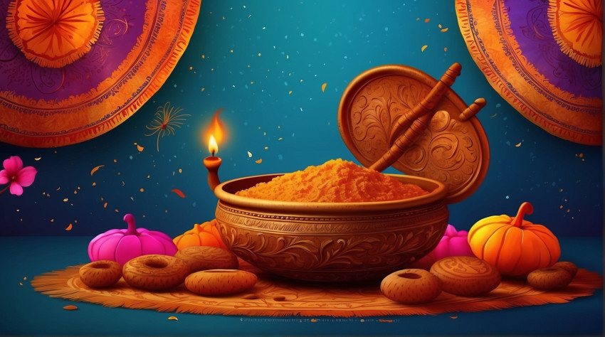 Happy Lohri Background HD Desktop Images For Festival Editing