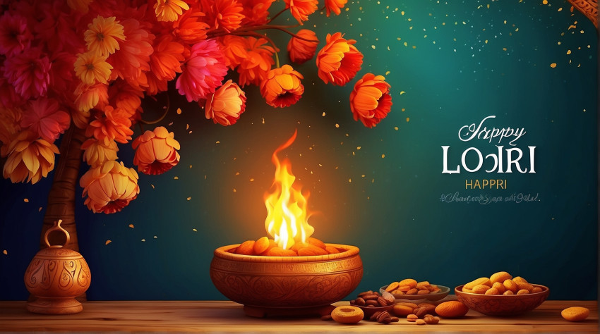 Happy Lohri Free Banner Background New Images Full HD Photos