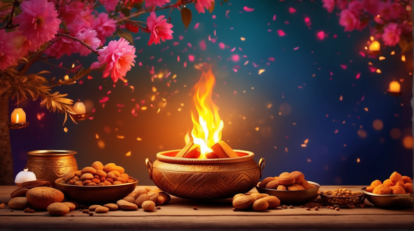 Cover Photo of Happy Lohri Background Editing Images Free