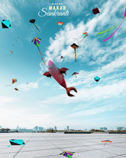 Happy Makar Sankranti Editing Background For Picsart & CB