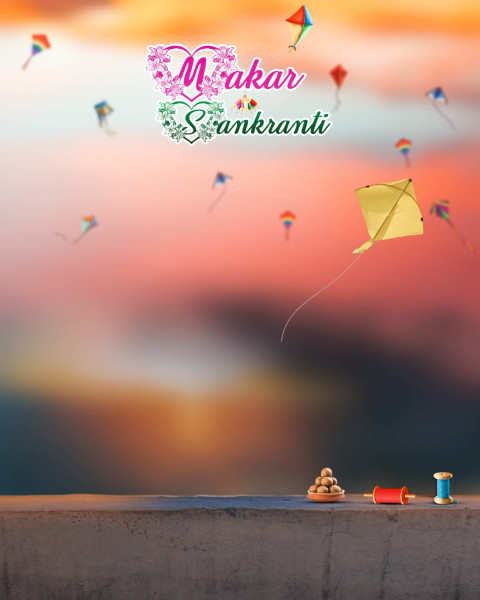 Happy Makar Sankranti HD Images For Photo CB Editing Download