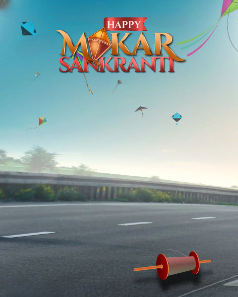 Happy Makar Sankranti New Editing Background HD