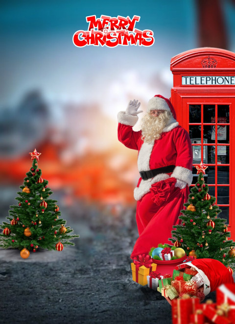 Happy Merry Christmas Background For Editing CB