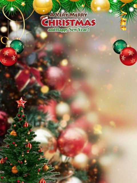 Happy Merry Christmas Background For Photoshop Editing CB