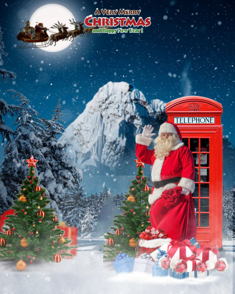 Happy Merry Christmas Background HD For Editing CB