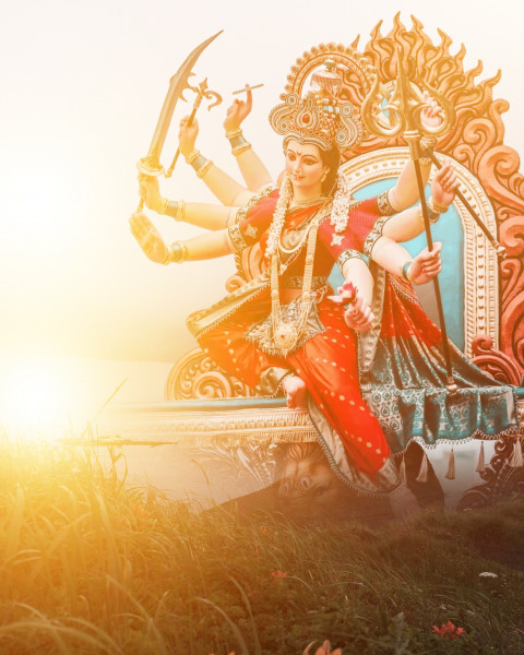 Happy Navratri Editing Background For CB PicsArt Free