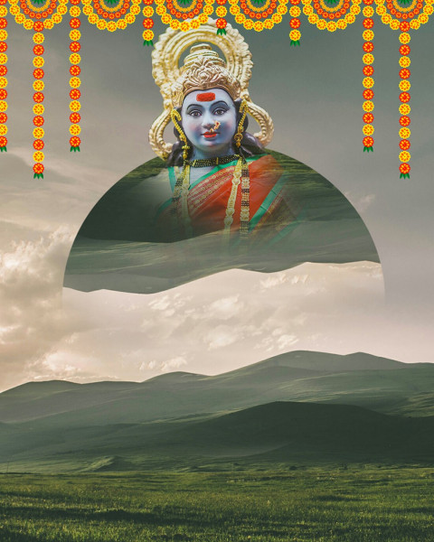 Happy Navratri HD Background Download For PicsArt Free