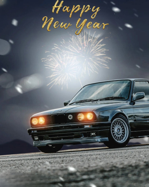 2025 Near Year Firework Background HD For Car Editing Free