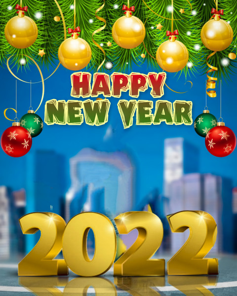 Happy New Year 2022 Background CB Picsart Editing Full HD
