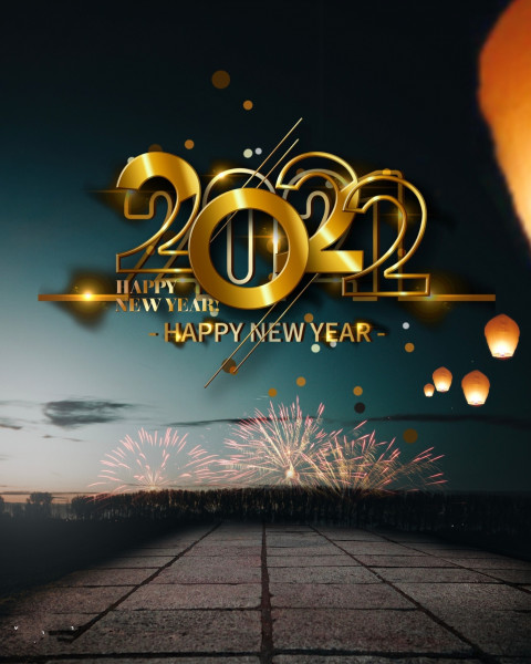 Happy New Year 2022 Background For Editing PicsArt CB