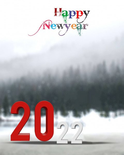 Happy New Year 2022 Background New Photoshop CB