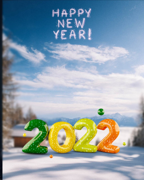 Happy New Year 2022 Cb Background HD For PicsArt