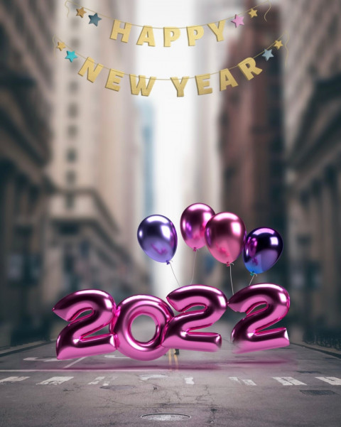 Happy New Year 2022 Editing Background PicsArt