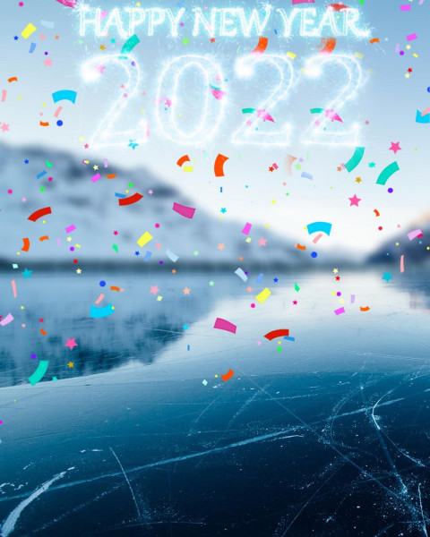 Happy New Year 2022 Online Background For CB Photoshop Edit