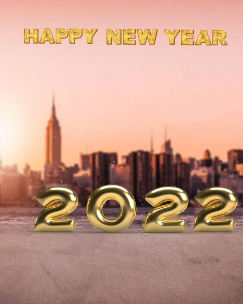 Happy New Year 2022 Photo Editing Background HD
