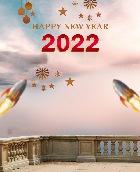 Happy New Year 2022 Photo Editing Background HD