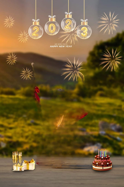 Happy New Year 2023 CB Editing Hd Backgrounds