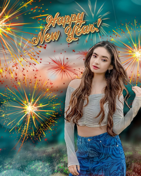 New Year Firework 2025 CB Hd Editing Girl Background