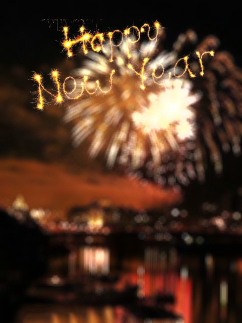 Happy New Year 2025 Celebration Hd Dark Background Image