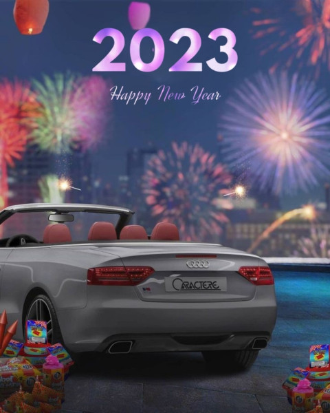 Happy New Year 2023 Editing Background HD