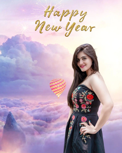 Happy New Year Cute Girl 2025 Editing CB Background Free