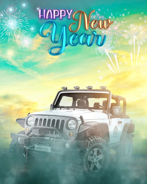 Happy New Year 2025 CB Firework Editing Background