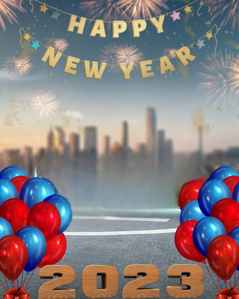 Happy New Year 2023 HD CB Background Free