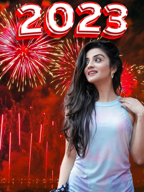 Happy New Year 2023 HD CB Editing Background