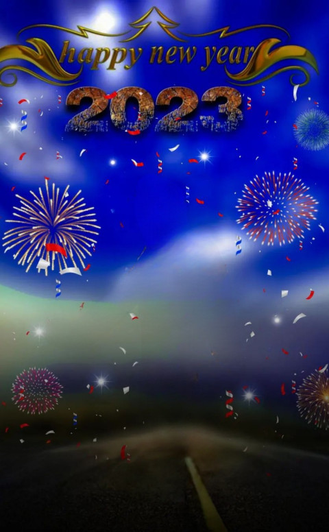 Happy New Year 2023 Hd Editing Blue Backgrounds