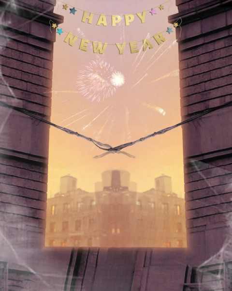 Happy New Year 2025 Photo Editing Background CB Stock