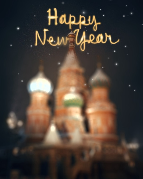 Happy New Year 2025 Photoshop HD Dark Background