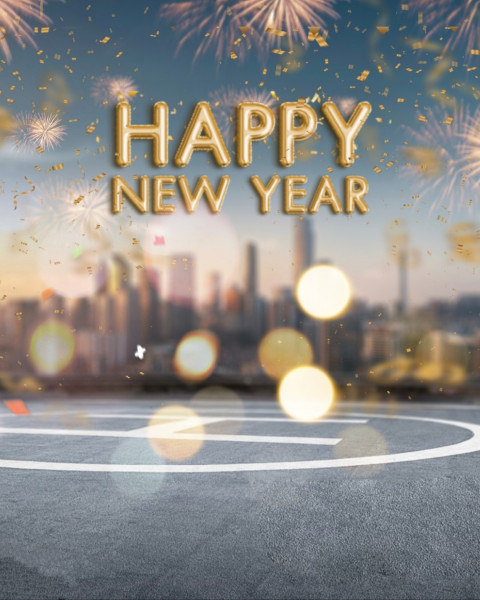 Happy New Year 2025 Wishes Editing Background HD
