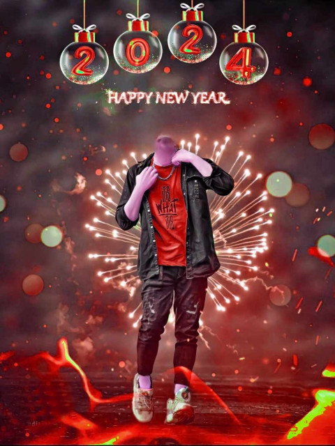 Happy New Year 2024 CB PicsArt Background Download Free