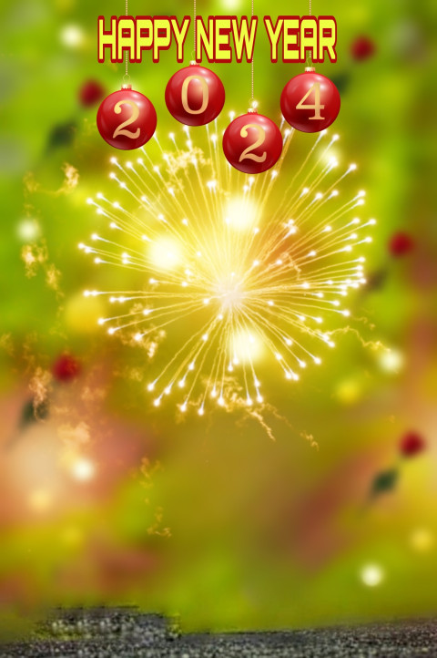 Happy New Year 2024 Editing Background Free Firework Images