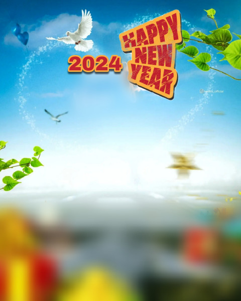 Happy New Year 2024 Editing Backgrounds Free Download Images HD
