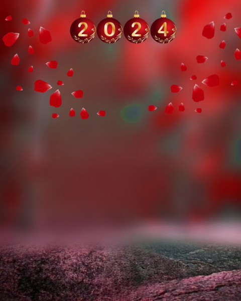 Happy New Year 2024 Photo Background editing Picsart
