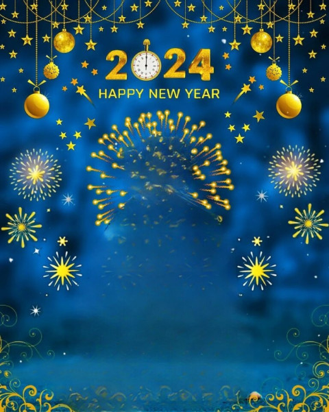 Happy New Year 2024 Photo Editing Background Snapseed