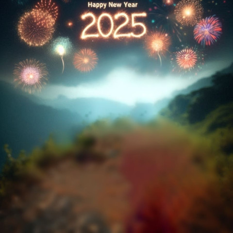 Happy New Year 2025 Background For Editing CB Images
