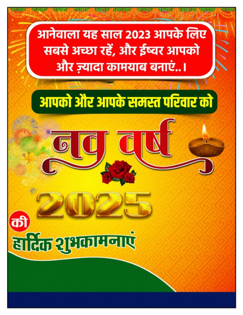Happy New Year 2025 Background Images Banner Editing