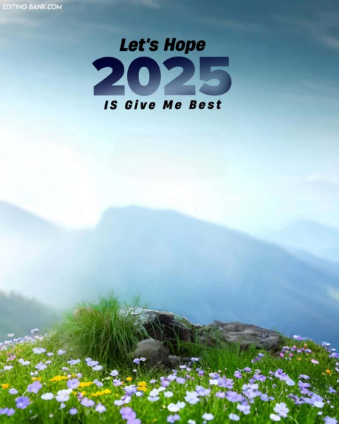 Happy New Year 2025 Photo Editing Background STock