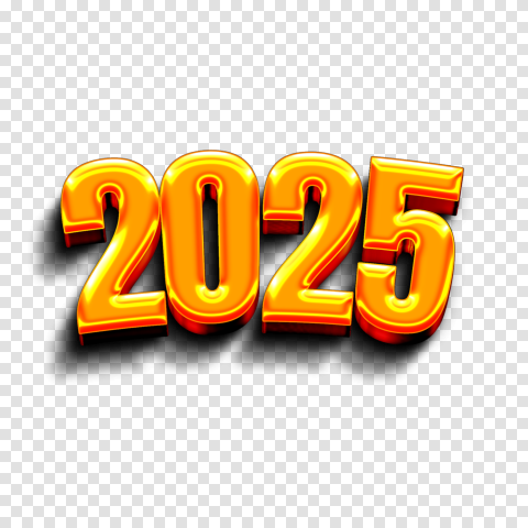 Happy New Year 2025 Text Hd Png For Editing Cb