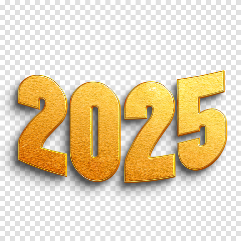 Happy New Year 2025 Text Hd Png For Editing