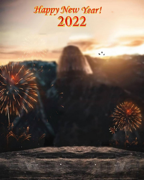 Happy New Year Background 2022 For Phtoshop Editing